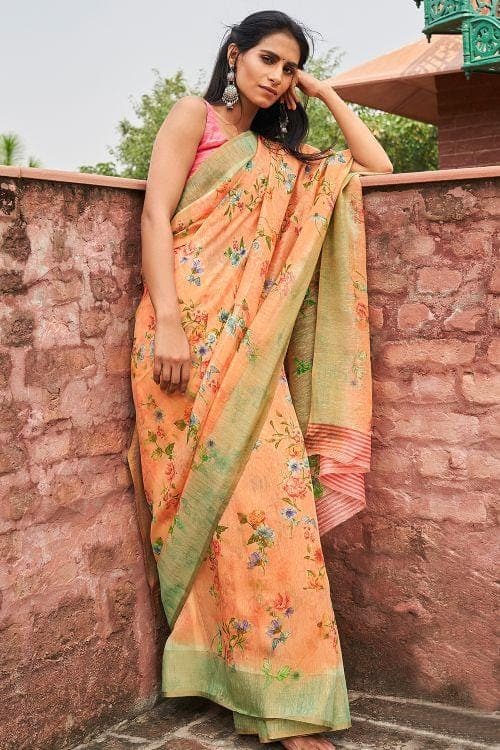 linen saree online 