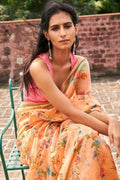 linen saree