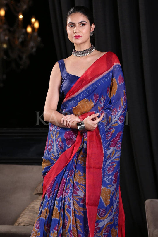 Cotton Saree Admiral Blue Cotton Saree saree online