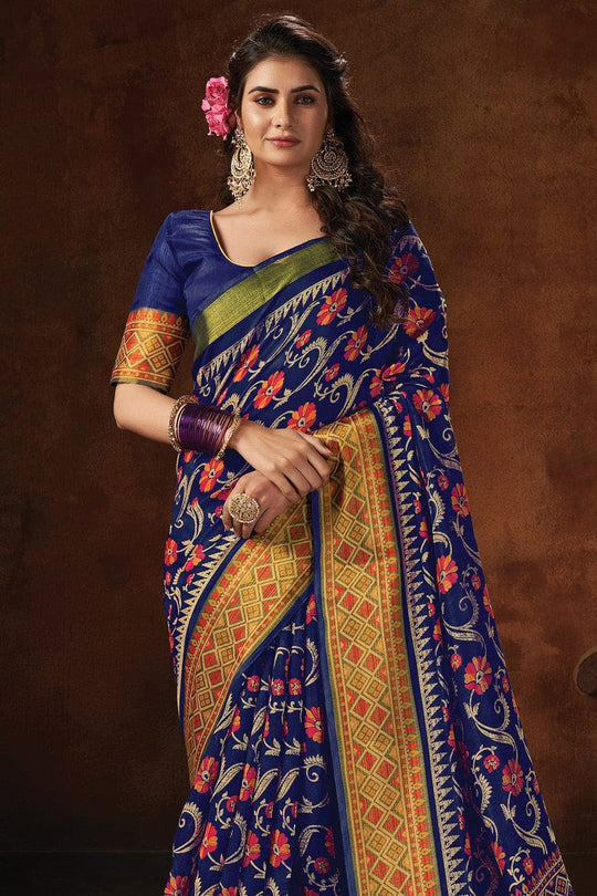 cotton saree blouse design