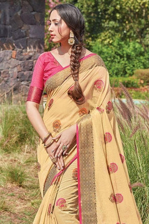 cotton zari saree \
