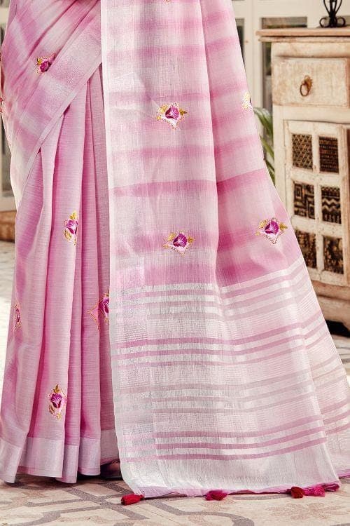 linen saree