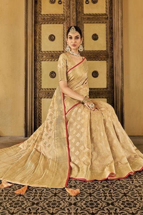 Cotton Saree Beige Cotton Saree saree online