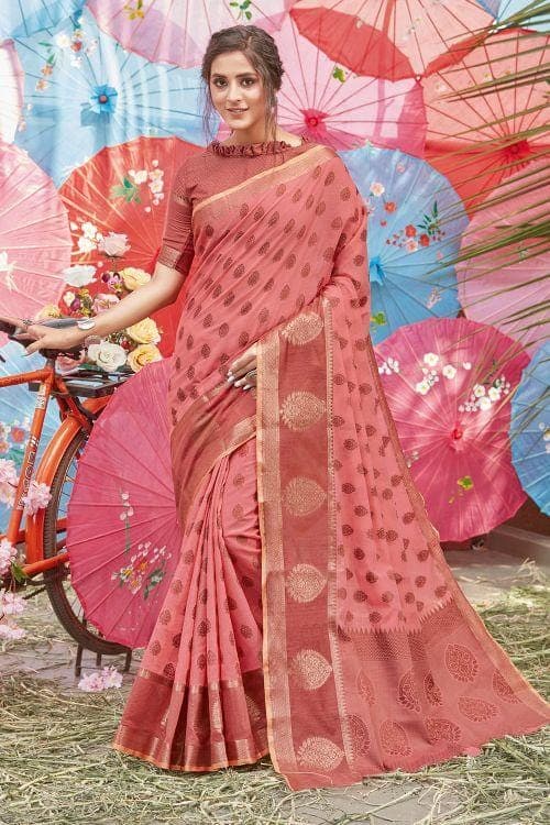 cotton saree blouse design