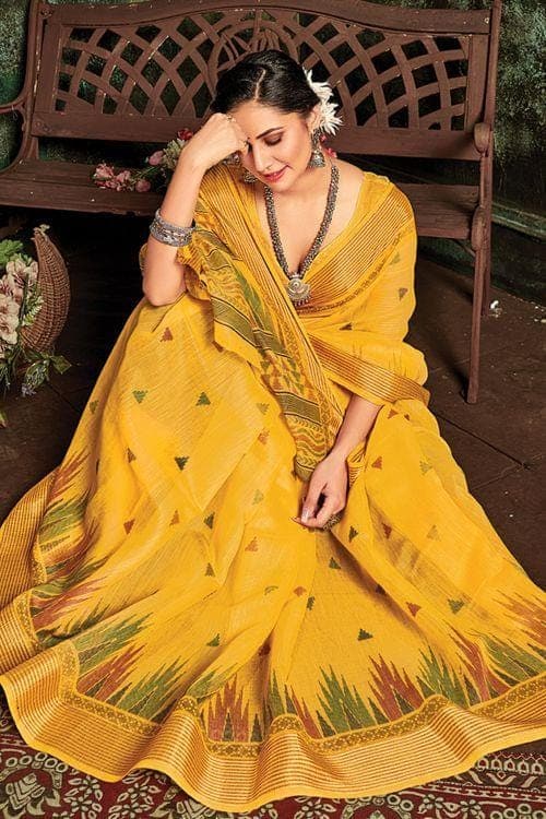 cotton saree with blouse