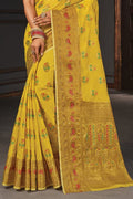 yellow saree