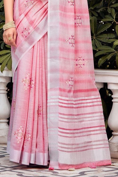 linen saree
