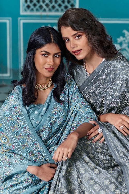 cotton saree printed