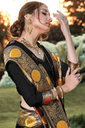 black cotton saree