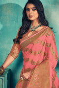 pink saree
