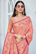 Cotton Saree Crepe Pink Cotton Saree saree online