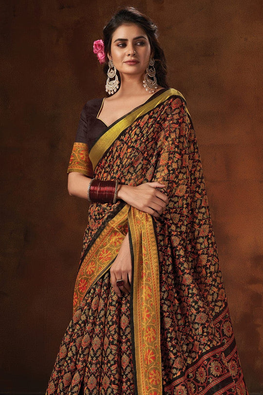 cotton saree blouse designs