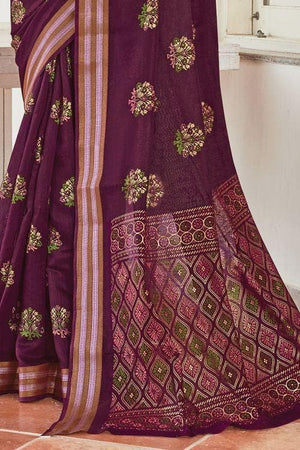 chanderi cotton saree