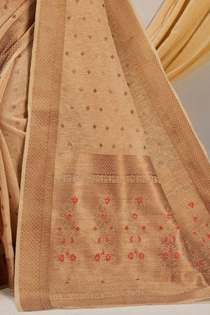 Desert Brown Cotton Saree
