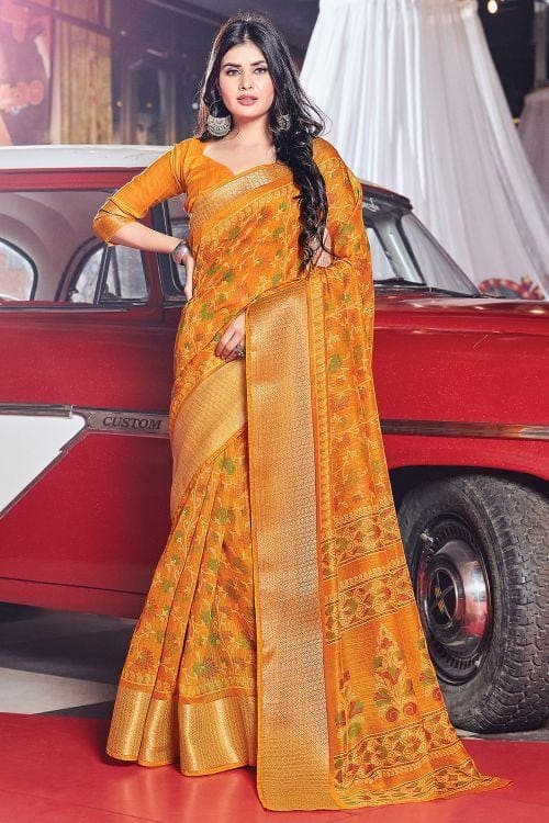 cotton saree blouse designs