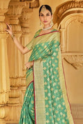 Cotton Saree Green Cotton Saree saree online
