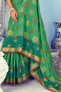 Cotton Saree Green Cotton Saree saree online