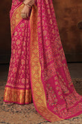 pink saree