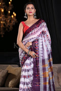 Cotton Saree Indigo Purple Cotton Saree saree online