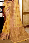 yellow saree, cotton sarees for summer