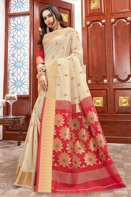 white cotton saree online 