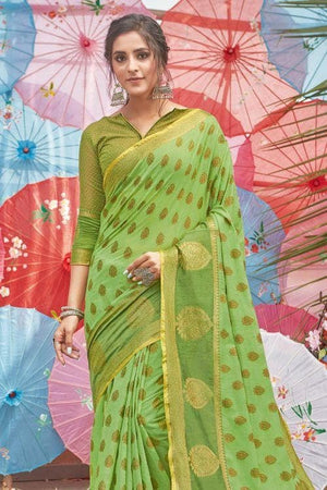 chanderi cotton saree