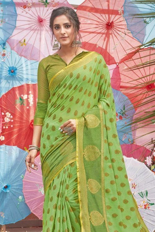 chanderi cotton saree