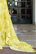 Cotton Saree Lemon Yellow Printed Cotton Saree saree online