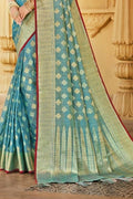 Cotton Saree Light Blue Cotton Saree saree online