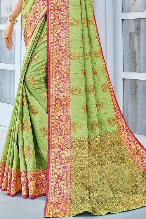 Cotton Saree Light Green Cotton Saree saree online