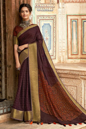 Lollipop Purple Cotton Saree