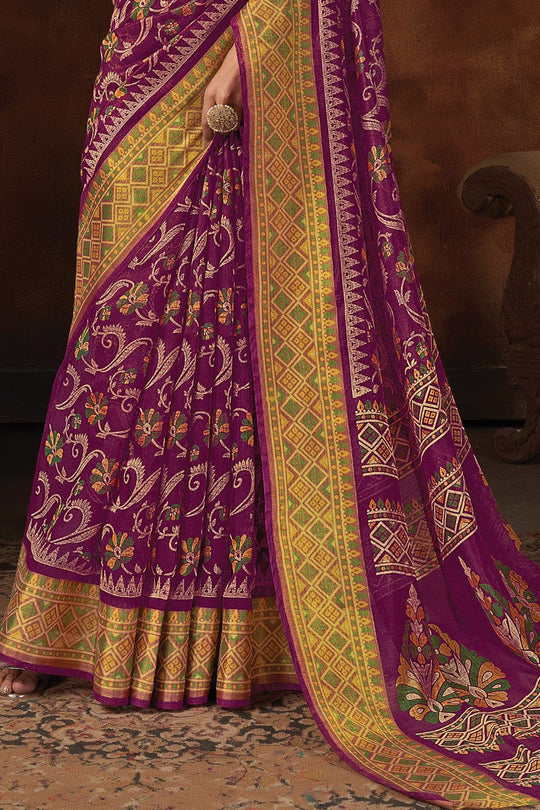 printed saree