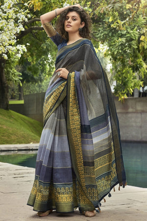 multicolour cotton saree