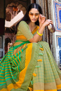 multicolour cotton saree