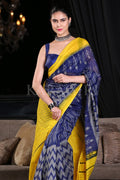 Cotton Saree Navy Blue Cotton Saree saree online
