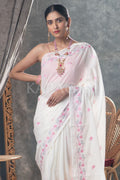 white saree