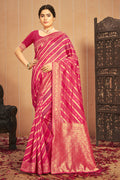 pink cotton saree