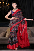 Cotton Saree Raven Black Cotton Saree saree online