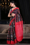 Cotton Saree Raven Black Cotton Saree saree online