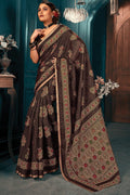 Cotton Saree Russet Brown Cotton Saree saree online