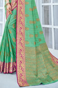 Cotton Saree Shamrock Green Cotton Saree saree online