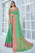 Cotton Saree Shamrock Green Cotton Saree saree online