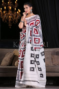 Cotton Saree Snow White Cotton Saree saree online