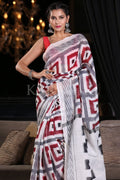Cotton Saree Snow White Cotton Saree saree online