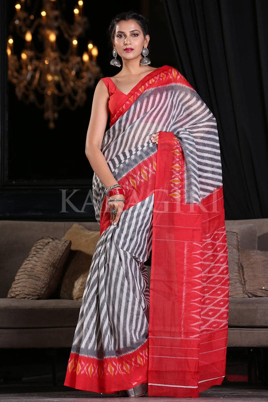 Cotton Saree Steel Grey Cotton Saree saree online