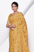 yellow saree