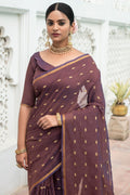 cotton saree with blouse designs