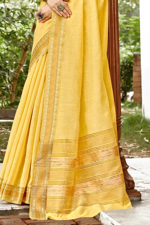 yellow saree