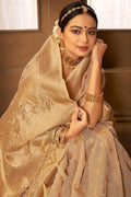 Cotton Silk Saree Beige Cotton Silk Saree saree online