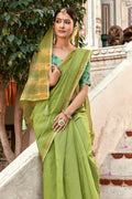 green saree